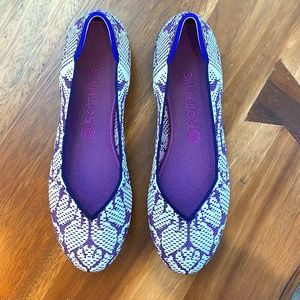 Rothy's Python Print Pointed Toe Shoe Washable!